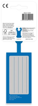 2x4 Blue Luggage Tag - Image 4