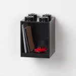 4-Stud Brick Shelf – Black - Image 3