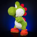 LEGO® Yoshi – Iconic Super Mario™ Brick Sculpture - Image 9