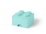 LEGO® 4-Stud Aqua Light Blue Storage Brick Drawer - Image 2