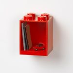 4-Stud Brick Shelf – Bright Red - Image 3