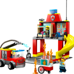 Fire Station and Fire Engine